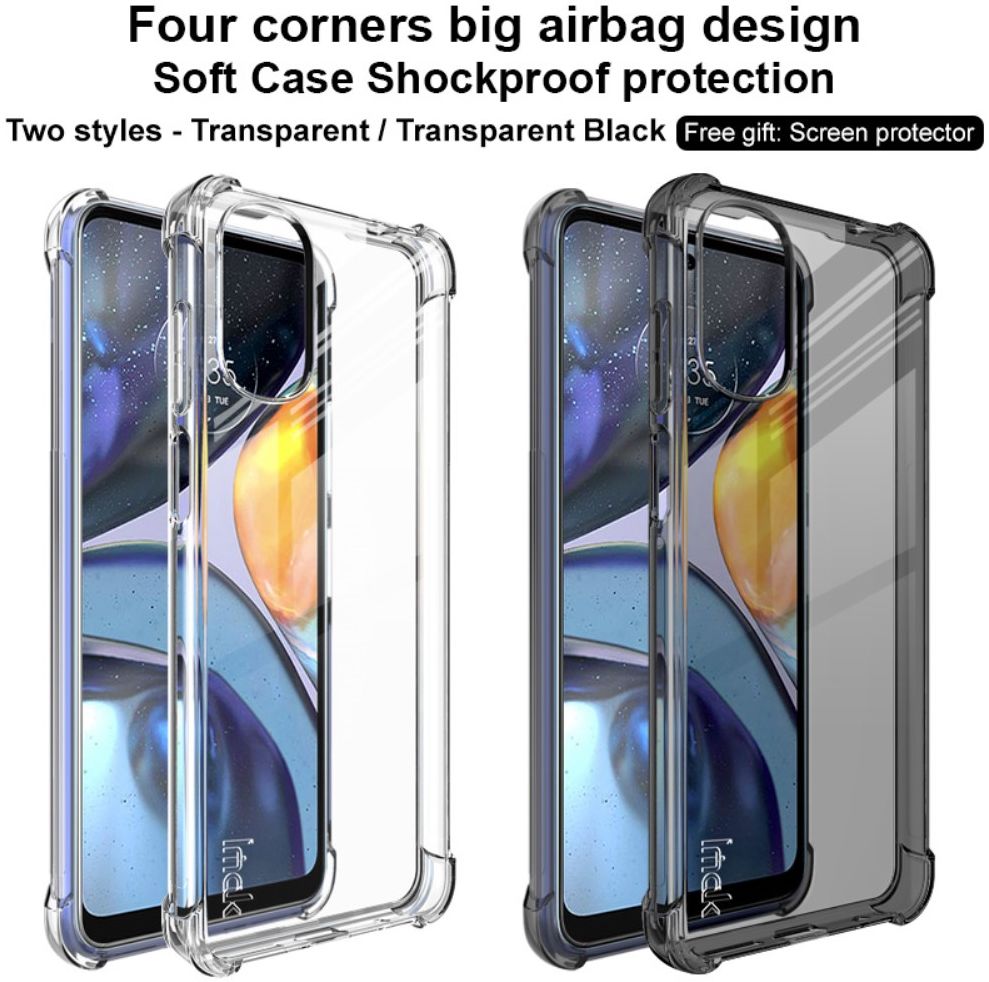 IMAK UX-5 Motorola Moto G22 Hoesje Flexibel TPU Transparant afbeelding 5