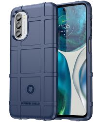 Motorola Moto G52 Hoesje TPU Thunder Design Back Cover Blauw
