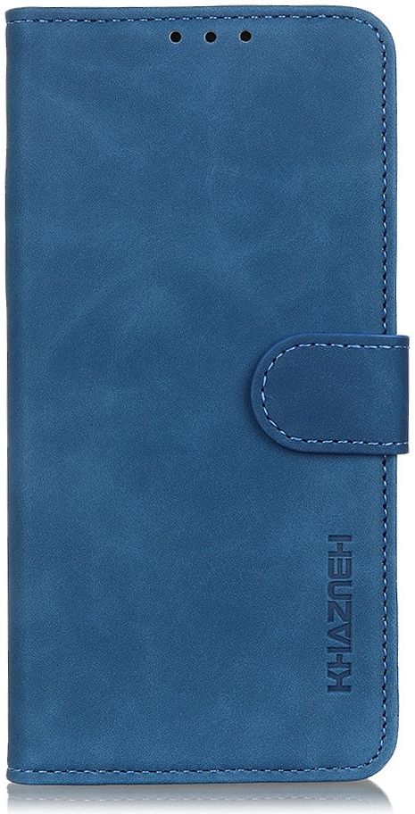 KHAZNEH Motorola Moto G52 Hoesje Retro Wallet Book Case Blauw afbeelding 3