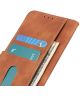 KHAZNEH Motorola Moto G52 Hoesje Retro Wallet Book Case Bruin