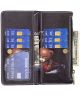 Motorola Edge 30 Pro Hoesje Zipper Portemonnee Book Case Print Zwart