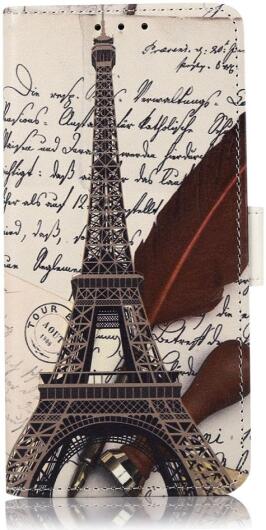 Motorola Moto G52 Hoesje Portemonnee Book Case met Eiffeltoren Print afbeelding 1