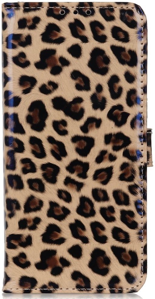 Motorola Moto E32 Hoesje Portemonnee Book Case met Luipaard Print afbeelding 1