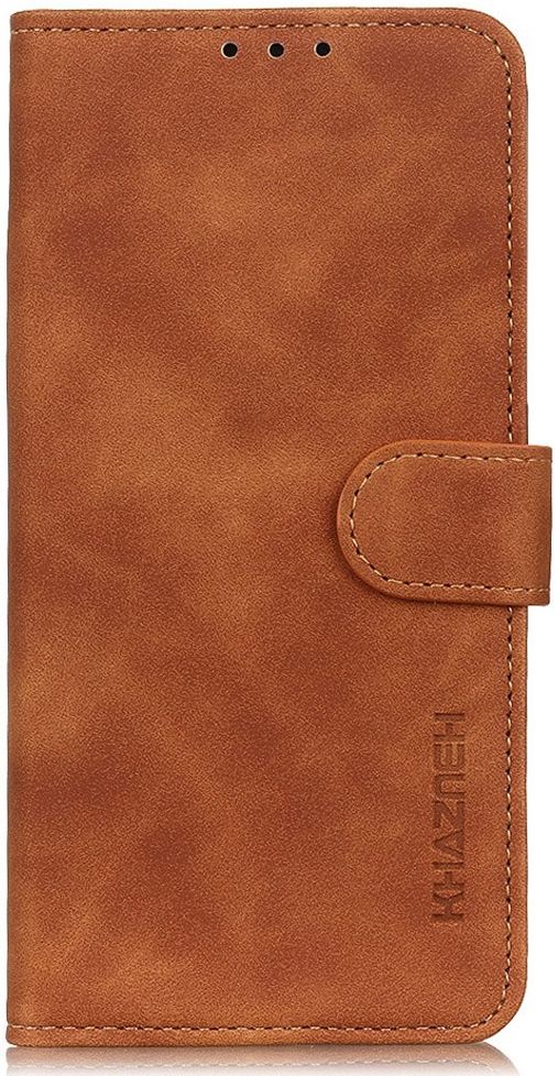 KHAZNEH Motorola Moto E32 Hoesje Retro Wallet Book Case Bruin afbeelding 6