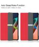 Xiaomi Pad 5 Hoes Tri-Fold Book Case met Sleep/Wake Rood