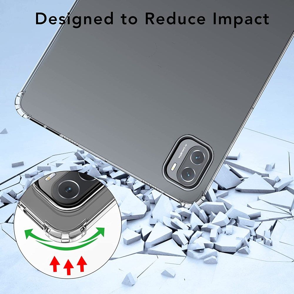 Xiaomi Pad 5 Hoes Schokbestendig Flexibel TPU Back Cover Transparant afbeelding 3