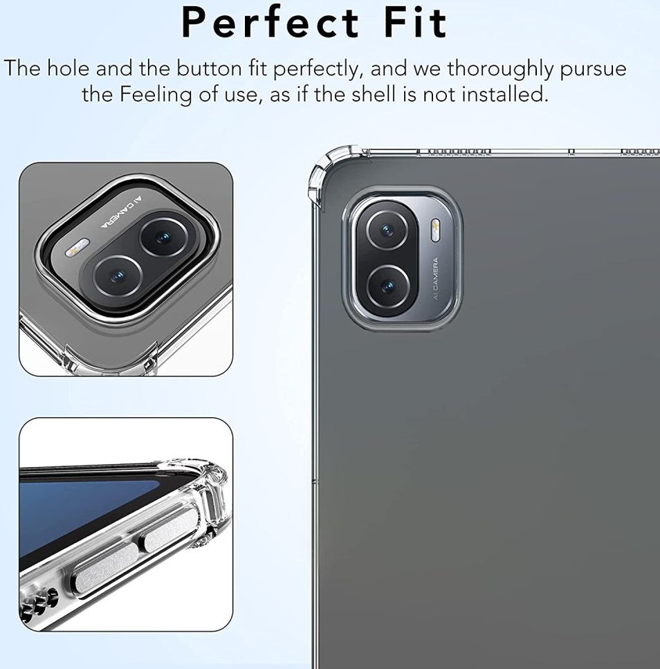 Xiaomi Pad 5 Hoes Schokbestendig Flexibel TPU Back Cover Transparant afbeelding 5