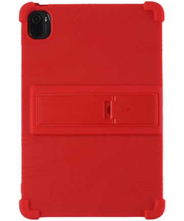 Xiaomi Pad 5 Kinder Tablethoes Siliconen Kickstand Back Cover Rood Hoesjes