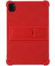 Xiaomi Pad 5 Kinder Tablethoes Siliconen Kickstand Back Cover Rood