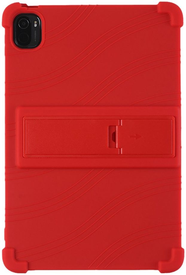 Xiaomi Pad 5 Kinder Tablethoes Siliconen Kickstand Back Cover Rood afbeelding 1