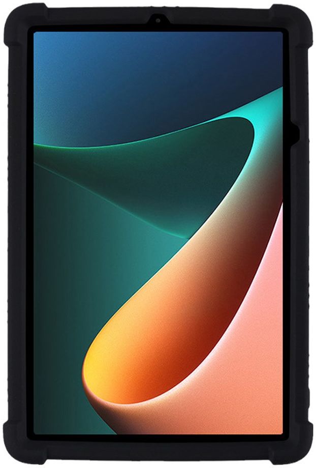 Xiaomi Pad 5 Kinder Tablethoes Siliconen Kickstand Back Cover Zwart afbeelding 3
