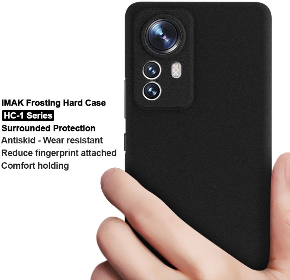 IMAK HC-1 Xiaomi 12 Pro Hoesje Hard Case Back Cover Zwart afbeelding 4
