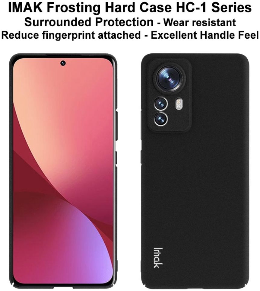 IMAK HC-1 Xiaomi 12 Pro Hoesje Hard Case Back Cover Zwart afbeelding 5