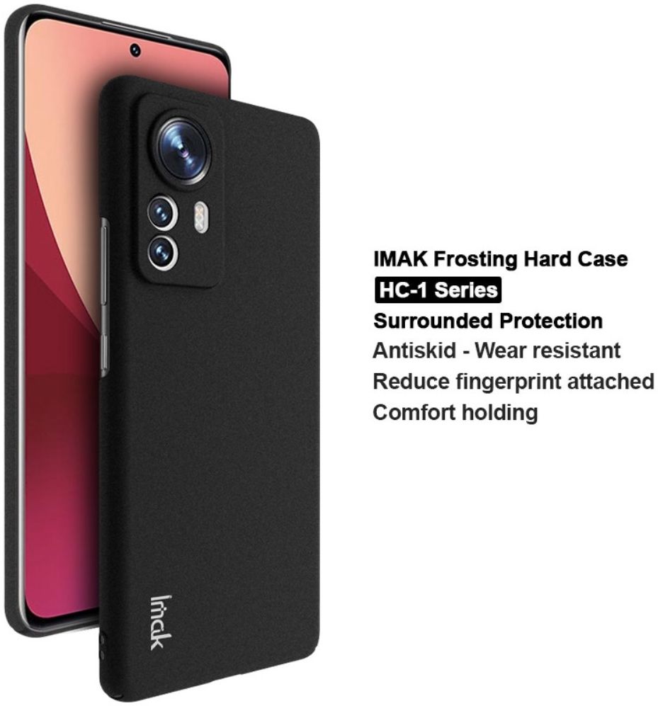 IMAK HC-1 Xiaomi 12 Pro Hoesje Hard Case Back Cover Zwart afbeelding 6