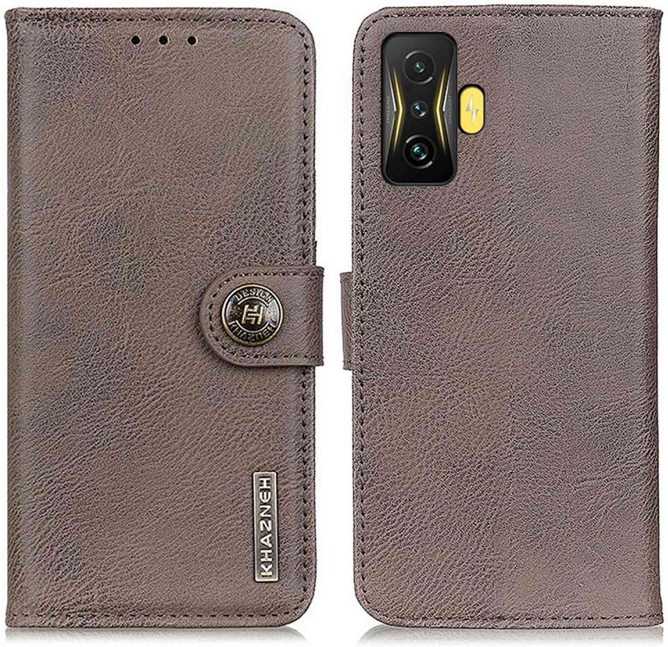 KHAZNEH Xiaomi Poco F4 GT Hoesje Portemonnee Book Case Grijs afbeelding 2