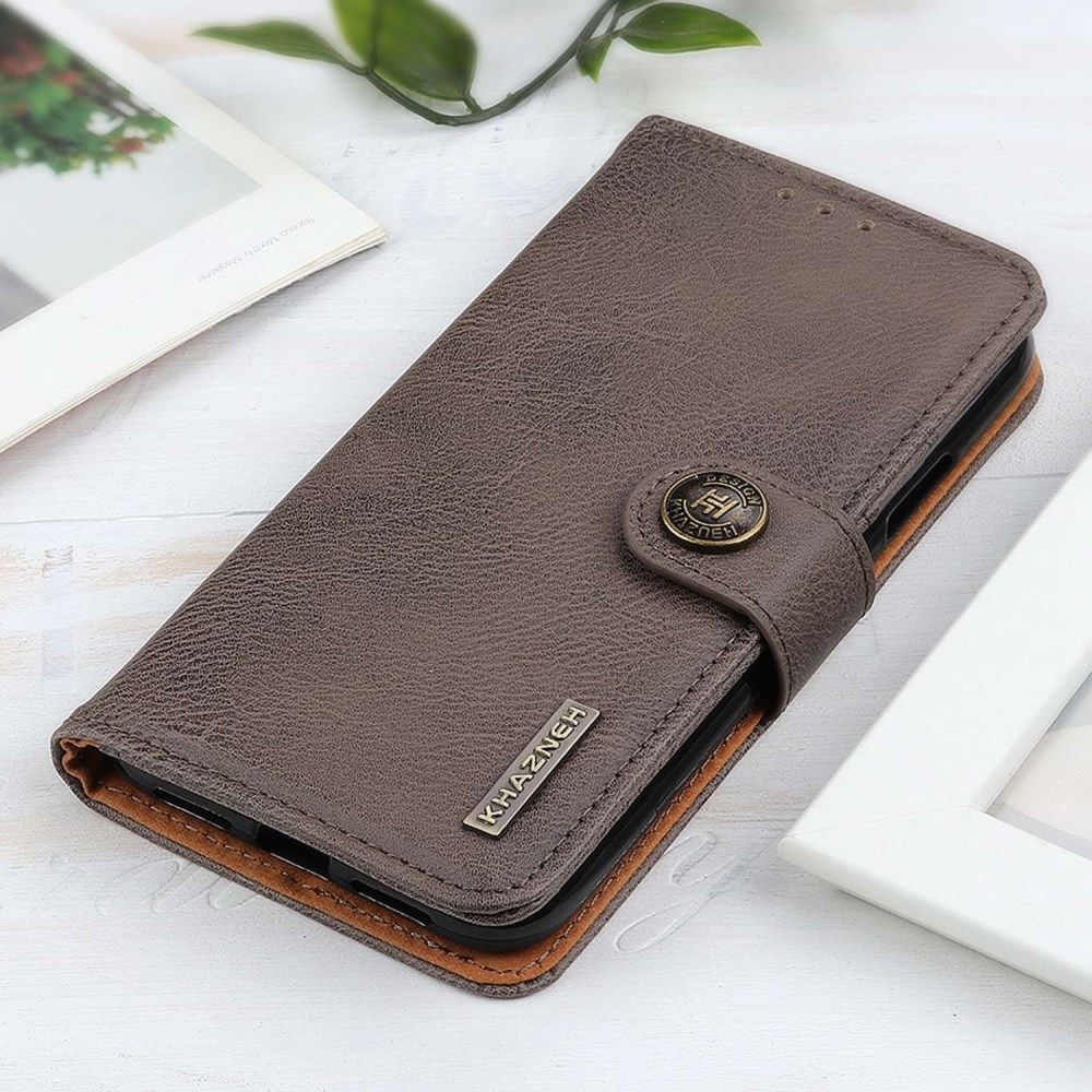 KHAZNEH Xiaomi Poco F4 GT Hoesje Portemonnee Book Case Grijs afbeelding 3