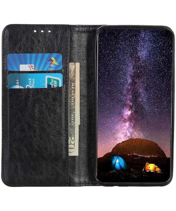 Xiaomi Poco F4 GT Hoesje Portemonnee Book Case Kunstleer Zwart Hoesjes