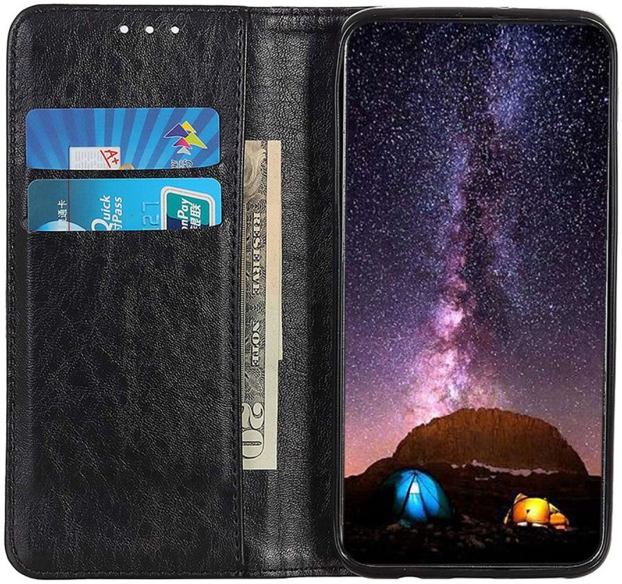 Xiaomi Poco F4 GT Hoesje Portemonnee Book Case Kunstleer Zwart afbeelding 1