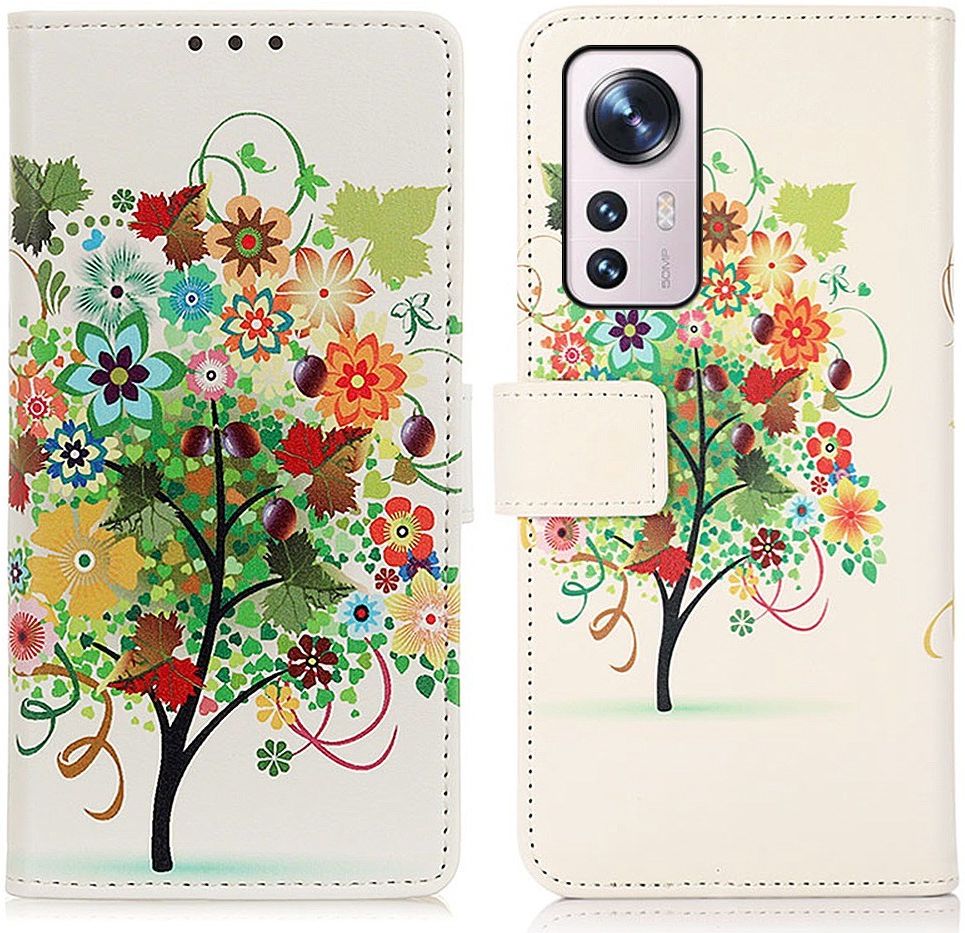Xiaomi 12 Lite Hoesje Portemonnee Book Case met Tree Print afbeelding 3