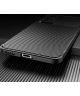 Xiaomi 12 Lite Hoesje Siliconen Carbon TPU Back Cover Zwart