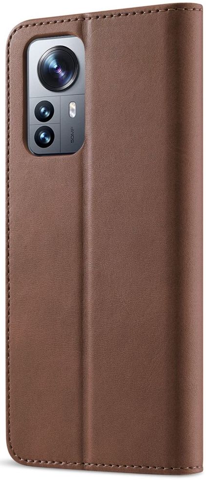 LC.IMEEKE Xiaomi 12 Lite Hoesje Portemonnee Book Case Bruin afbeelding 2