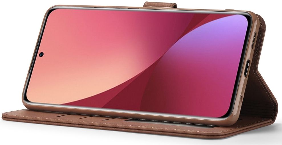 LC.IMEEKE Xiaomi 12 Lite Hoesje Portemonnee Book Case Bruin afbeelding 6