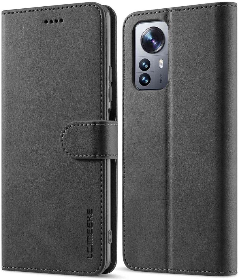 LC.IMEEKE Xiaomi 12 Lite Hoesje Portemonnee Book Case Zwart afbeelding 4