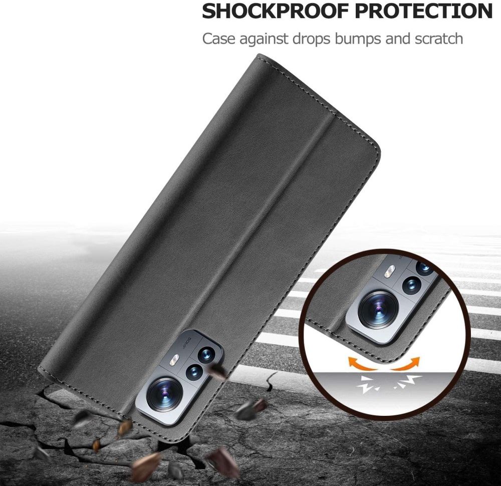 LC.IMEEKE Xiaomi 12 Lite Hoesje Portemonnee Book Case Zwart afbeelding 5