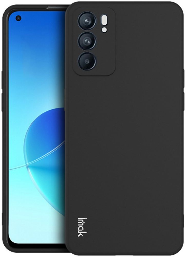 IMAK UC-4 Oppo Reno 6 5G Hoesje Flexibel TPU Back Cover Zwart afbeelding 1