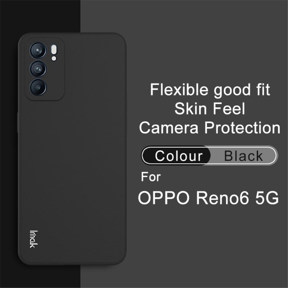 IMAK UC-4 Oppo Reno 6 5G Hoesje Flexibel TPU Back Cover Zwart afbeelding 8