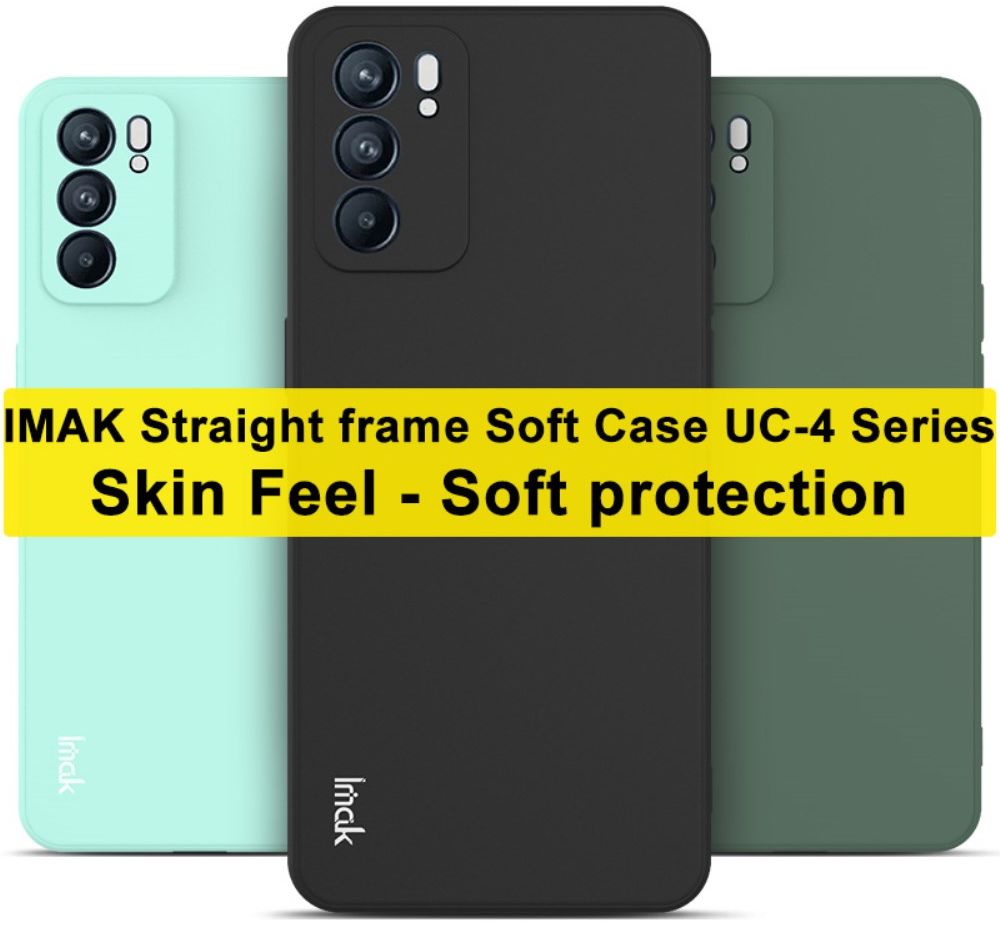 IMAK UC-4 Oppo Reno 6 5G Hoesje Flexibel TPU Back Cover Groen afbeelding 10