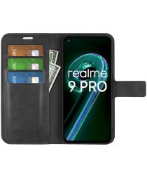 Realme 9 Pro/OnePlus Nord CE 2 Lite Hoesje Wallet Book Case Zwart