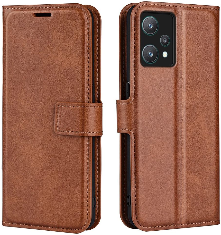 Realme 9 Pro/OnePlus Nord CE 2 Lite Hoesje Wallet Book Case Bruin afbeelding 2