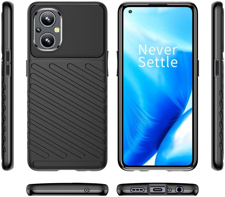 Oppo Reno 8 Lite Hoesje TPU Thunder Design Back Cover Zwart afbeelding 8