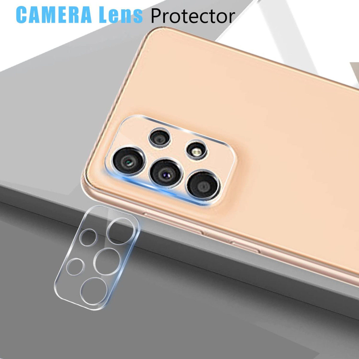 Samsung Galaxy A23 Camera Lens Protector Tempered Glass afbeelding 3