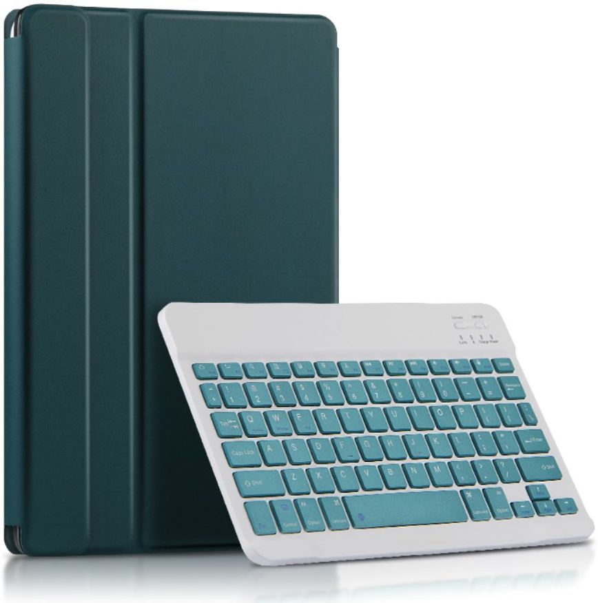 Xiaomi Pad 5 Hoes met Magnetisch Bluetooth Toetsenbord Book Case Groen afbeelding 2
