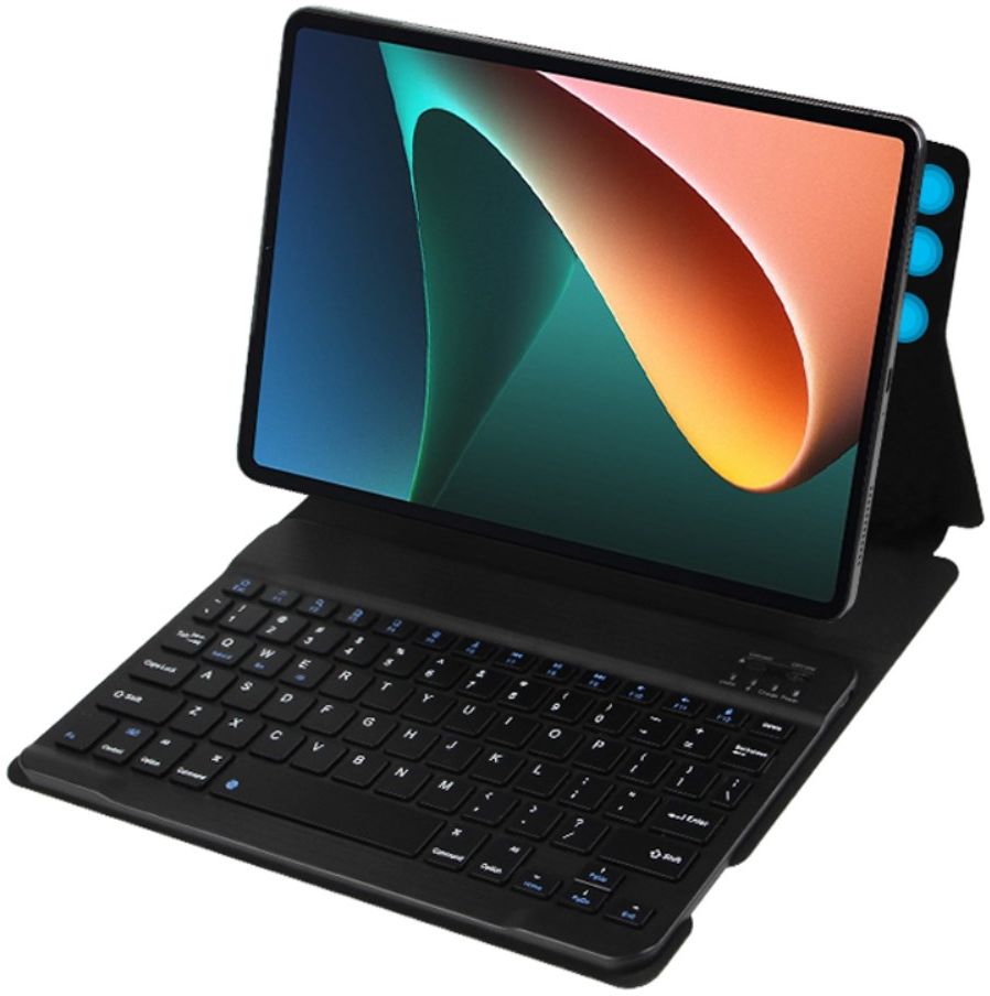 Xiaomi Pad 5 Hoes met Magnetisch Bluetooth Toetsenbord Book Case Zwart afbeelding 1