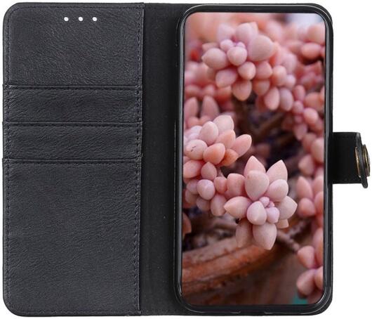 KHAZNEH Nokia C2-2E Hoesje Portemonnee Book Case Kunstleer Zwart afbeelding 1