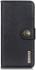 KHAZNEH Nokia C2-2E Hoesje Portemonnee Book Case Kunstleer Zwart afbeelding 8