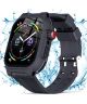 Apple Watch 7/8/9 45MM Case - Full Protection + Siliconen Bandje - Zwart