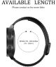 Universeel Smartwatch 22MM Bandje Metaal met Dubbele Gesp Zwart