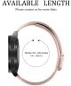 Universeel Smartwatch 22MM Bandje Metaal met Dubbele Gesp Roze Goud