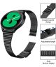 Universeel Smartwatch 20MM Bandje Metaal met Dubbele Gesp Zwart