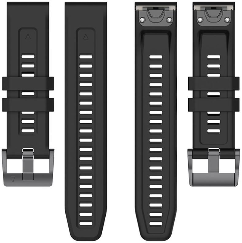 Universeel Garmin QuickFit 22MM Bandje Siliconen Gespsluiting Zwart afbeelding 3