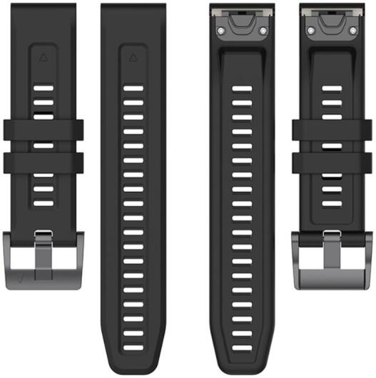 Universeel Garmin QuickFit 22MM Bandje Siliconen Gespsluiting Zwart afbeelding 3