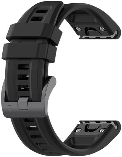 Universeel Garmin QuickFit 22MM Bandje Siliconen Gespsluiting Zwart afbeelding 4