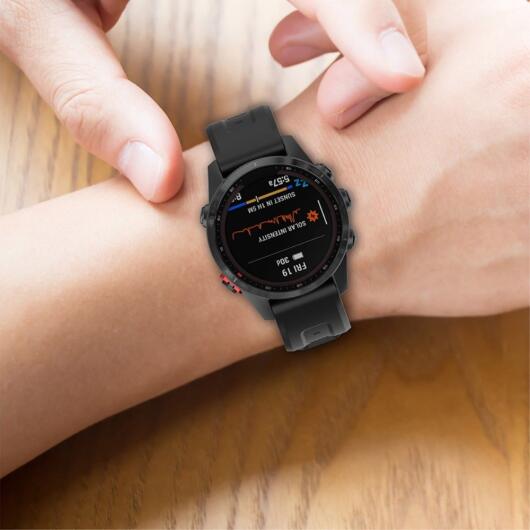 Universeel Garmin QuickFit 22MM Bandje Siliconen Gespsluiting Zwart afbeelding 8