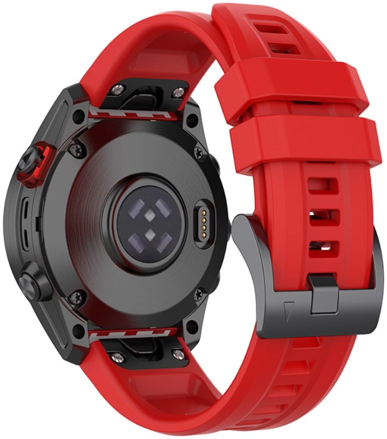 Universeel Garmin QuickFit 22MM Bandje Siliconen Gespsluiting Rood afbeelding 2