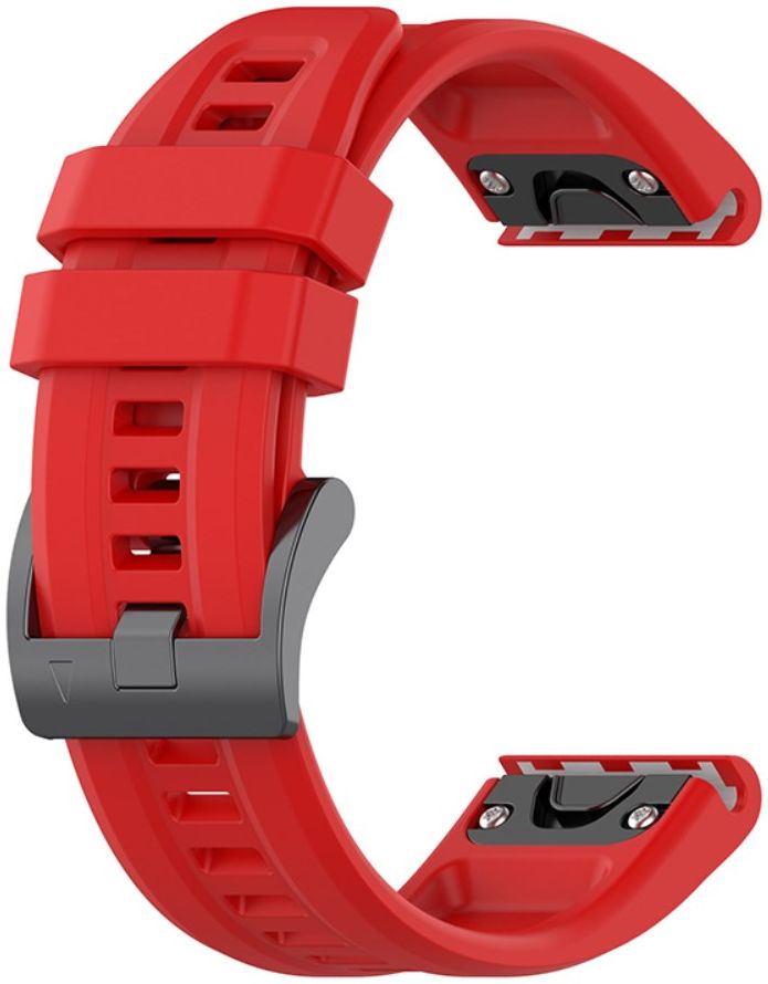 Universeel Garmin QuickFit 22MM Bandje Siliconen Gespsluiting Rood afbeelding 4