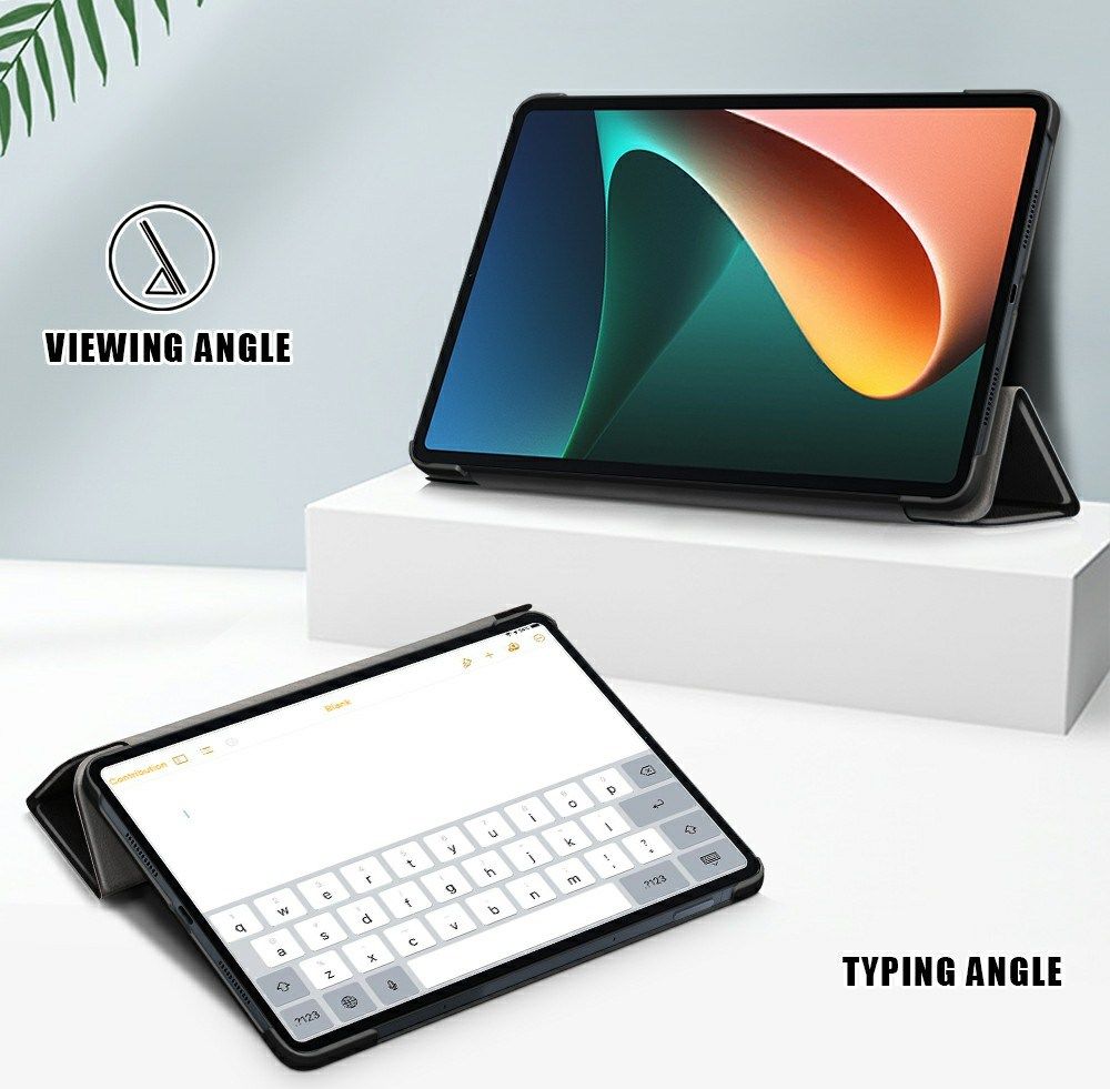 Xiaomi Pad 5 Hoes Tri-Fold Book Case met Angry Look Print afbeelding 5